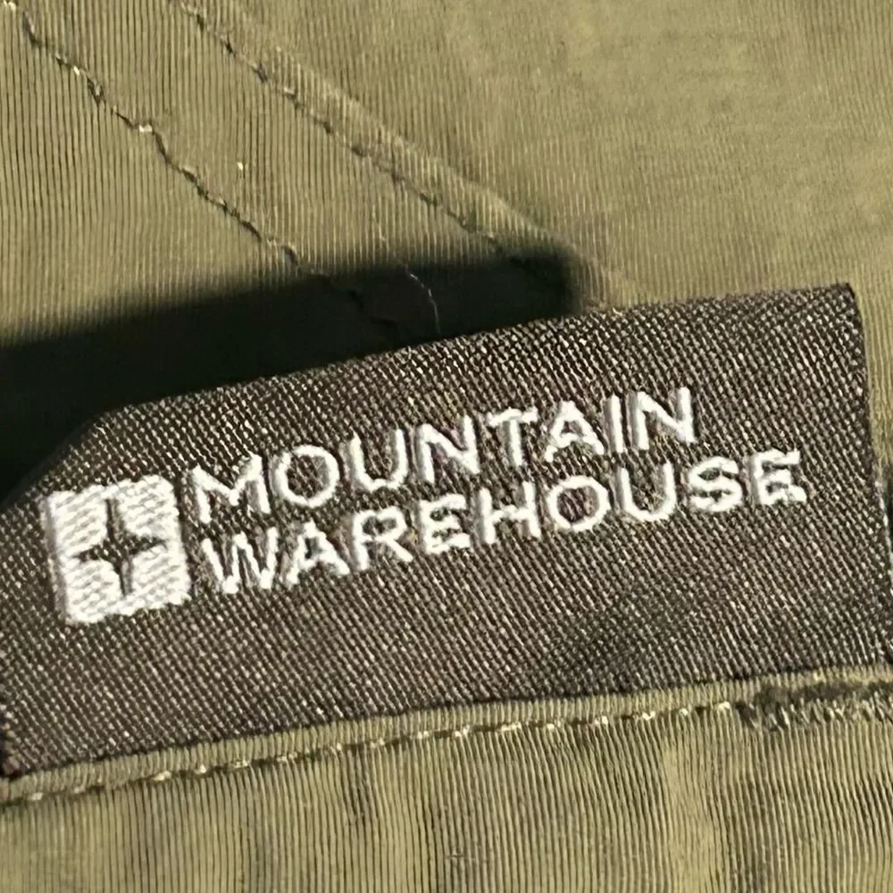 Mountain Warehouse Olive Green Bermuda Hiking‎ Nylon Shorts Sz 8